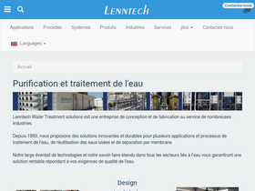 'lenntech.fr' screenshot