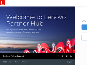 'lenovopartnerhub.com' screenshot