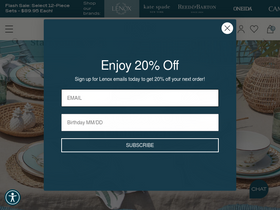 'lenox.com' screenshot