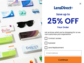 'lensdirect.com' screenshot