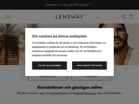 'lensway.se' screenshot