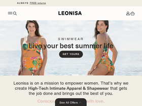 'leonisa.com' screenshot