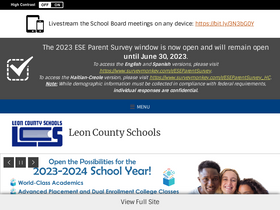 'leonschools.net' screenshot