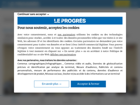 'leprogres.fr' screenshot