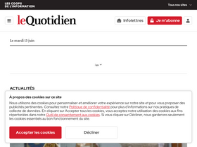 'lequotidien.com' screenshot