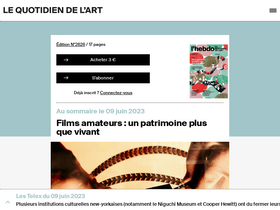 'lequotidiendelart.com' screenshot