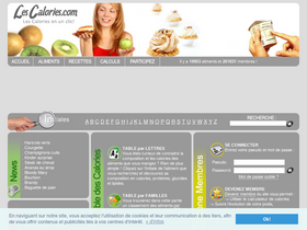 'les-calories.com' screenshot