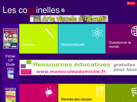 'les-coccinelles.fr' screenshot