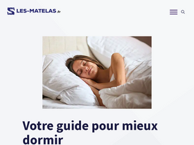 'les-matelas.fr' screenshot