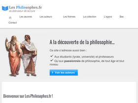 'les-philosophes.fr' screenshot
