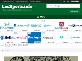 'les-sports.info' screenshot