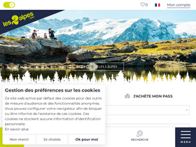 'les2alpes.com' screenshot