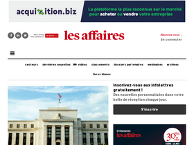 'lesaffaires.com' screenshot