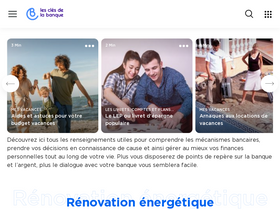 'lesclesdelabanque.com' screenshot