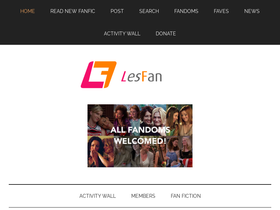 'lesfan.com' screenshot