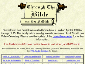'lesfeldick.org' screenshot
