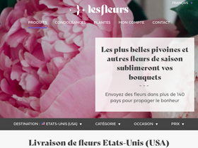 'lesfleurs.ch' screenshot