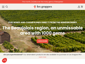 'lesgrappes.com' screenshot