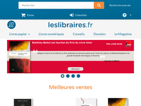 'leslibraires.fr' screenshot