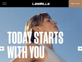 'lesmills.co.nz' screenshot
