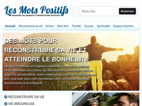 'lesmotspositifs.com' screenshot