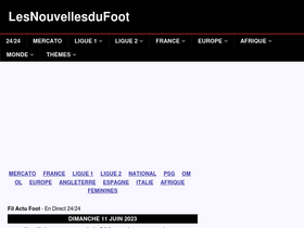 'lesnouvellesdufoot.fr' screenshot