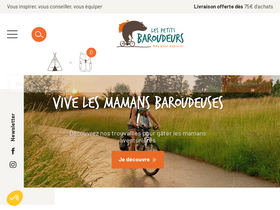 'lespetitsbaroudeurs.com' screenshot