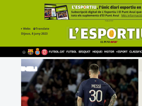 'lesportiudecatalunya.cat' screenshot