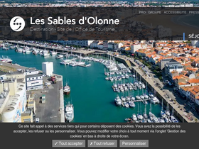 'lessablesdolonne-tourisme.com' screenshot