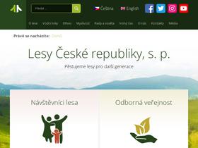 'lesycr.cz' screenshot