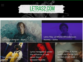 'letras2.com' screenshot
