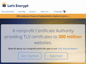 'letsencrypt.org' screenshot