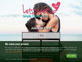 'letsmeetup.com' screenshot