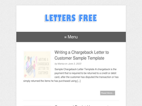 'lettersfree.com' screenshot