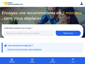 'lettre-recommandee.com' screenshot