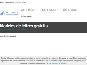 'lettre-utile.fr' screenshot