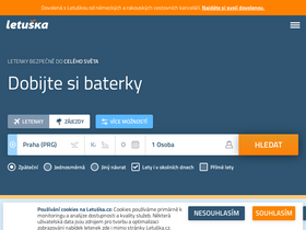 'letuska.cz' screenshot