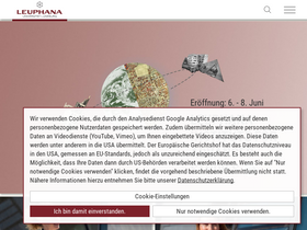 'leuphana.de' screenshot