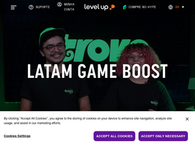 'levelup.com.br' screenshot