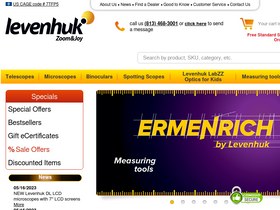 'levenhuk.com' screenshot