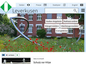 'leverkusen.de' screenshot