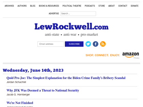 'lewrockwell.com' screenshot