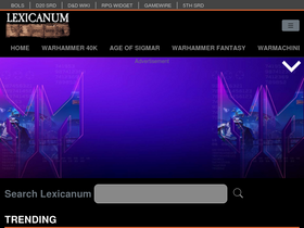 'lexicanum.com' screenshot