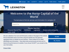 'lexingtonky.gov' screenshot