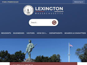 'lexingtonma.gov' screenshot