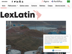 'lexlatin.com' screenshot