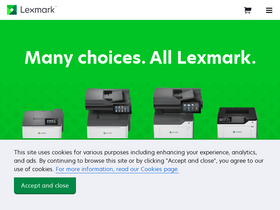 'lexmark.com' screenshot