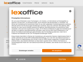 'lexoffice.de' screenshot
