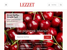 'lezzet.com.tr' screenshot