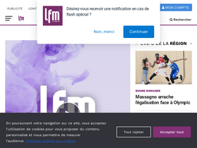 'lfm.ch' screenshot
